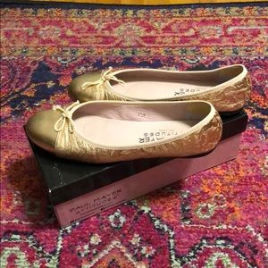 Rose Gold Paul Mayer Ballet Flats